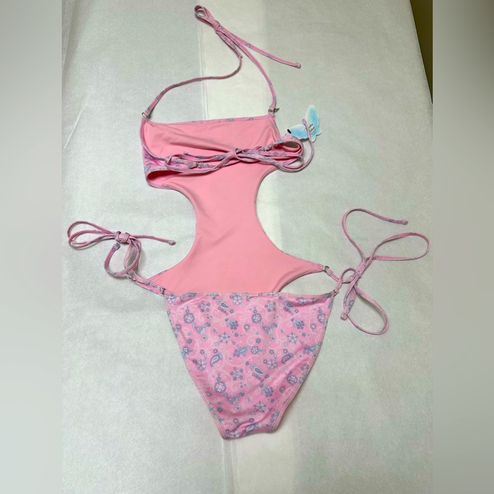 NWT; FRANKIES BIKINIS Amalia One-Piece Swimsuit - Picture 3 of 8